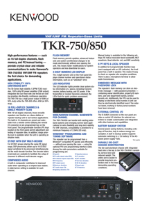 TKR-850E (VERSION 2) Brochure