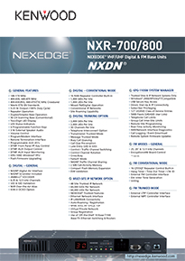 NXR-800E/E3/E4 Brochure